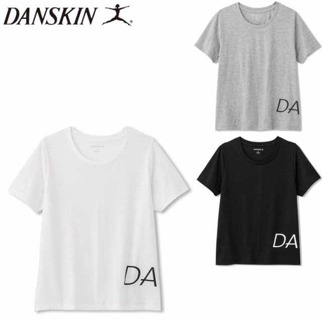 Danskin ダンスキン Tシャツ レディース 半袖 スポーツ ロゴ レディース ブラック ホワイト グレー M L Dc79の通販はau Pay マーケット Zakka Green