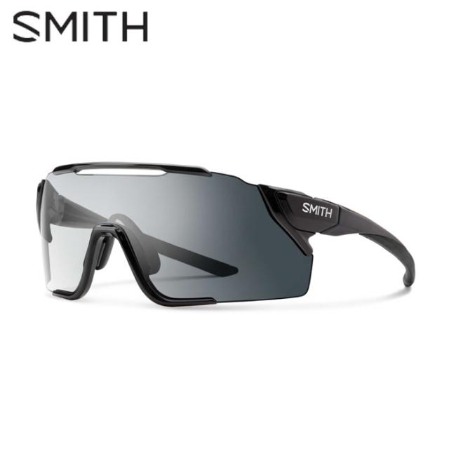 調光サングラス サングラス 調光 メンズ レディース 自転車 ロードバイク サイクリング マウンテンバイク おしゃれ SMITH スミス attack mag mtb Black スペアレンズ付き Photochromic Clear to Gray cの通販は