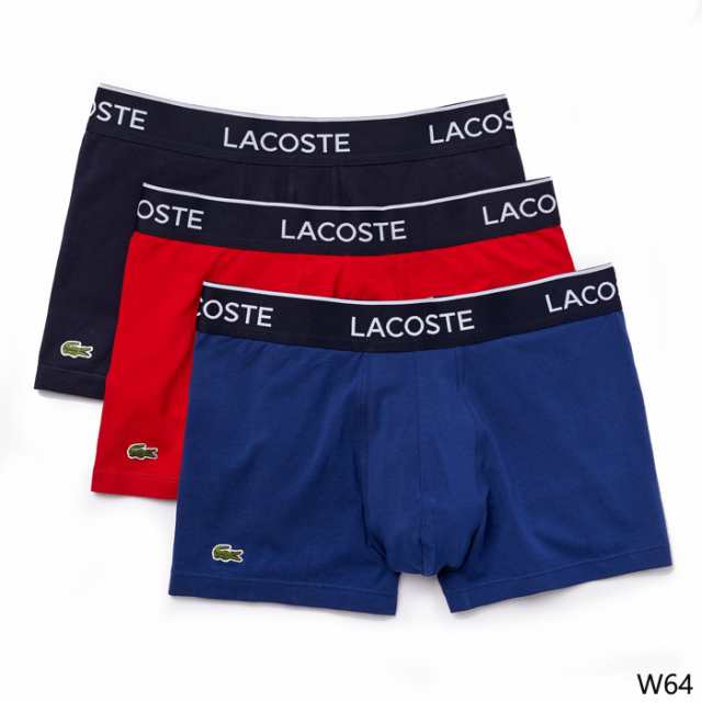 Lacoste ラコステ ボクサーパンツ メンズ セット 下着 パンツ 3p Trunk ブランドネームデザイン ブランド 3の通販はau Pay マーケット Zakka Green