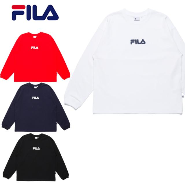 フィラ Tシャツメンズ レディース 長袖 ハプティック クルーネックシャツ 全4色 M L XL FM9835 カットソー ペアルック ストリート ブランド ファッション トップス カジュアル おしゃれ FILAの通販は