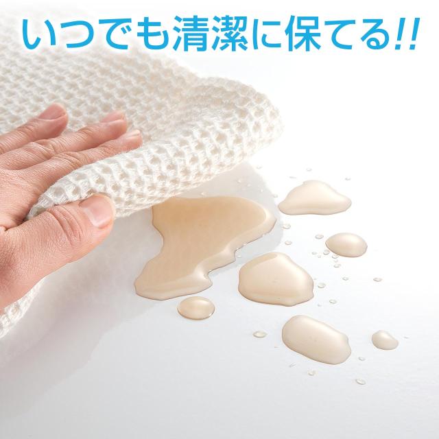 サイドテーブル ガス圧 高さ調整 51〜65cm ストッパー付きキャスター ホワイト ベッドサイド テーブル [100-DESK094W]_15