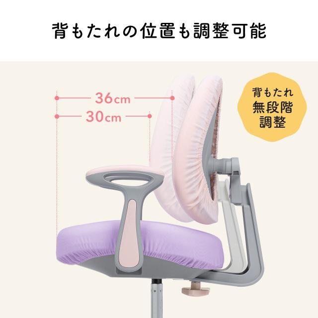 学習チェア キッズチェア 学習椅子 学習机用チェア 子供用学習チェア 姿勢サポートチェア 成長チェア ダブルバック ブルー ピンク[150-SNCK64]_3
