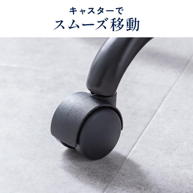 メッシュチェア オフィスチェア ロッキング 肘跳ね上げ 2Dアームレスト ミドルバック ヘッドレスト付き S字カープ ランバーサポート[150-SNCM43]_12