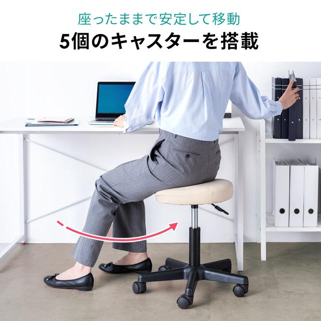 丸椅子 回転 フランスヴィンテージ ベロアのスツール 丸椅子 回転イス ア
