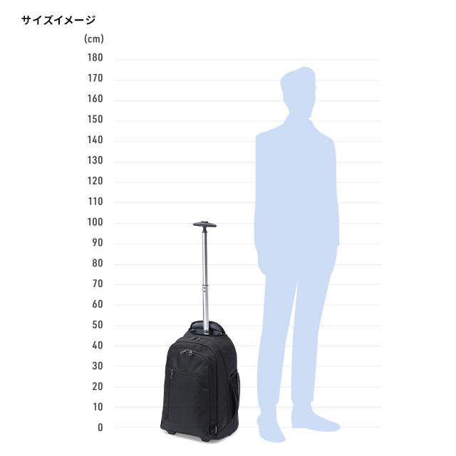 キャリーバッグ リュック機能 T字ハンドル 1本軸キャリーバー 2WAY ビジネス 機内持ち込み スーツケース 撥水 軽量 旅行 出張 1泊2日 ブラック[200-BAGCR015BK]_16