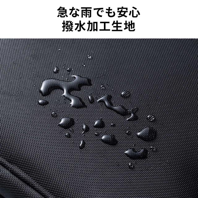 スリムキャリーバッグ ビジネスバッグ 大容量 22L 縦長 小型 機内持ち込み 2輪 旅行 出張 撥水 メンズ ブラック[200-BAGCR016BK]_15