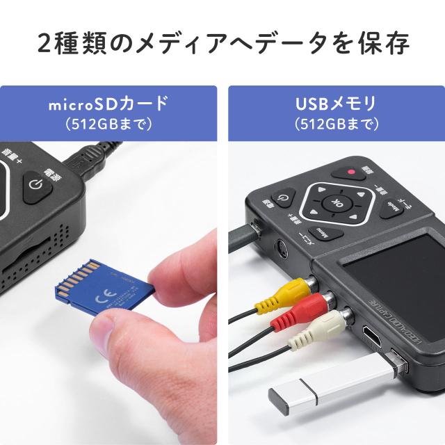 ビデオキャプチャー AV入力 HDMI出力 サンワダイレクト本店 サンワサプライ【オフィス・PC周辺通販】