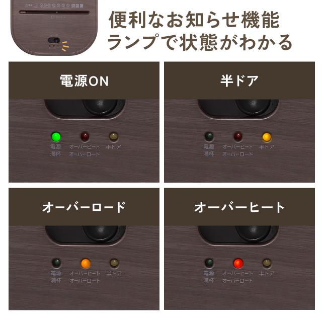 静音シュレッダー コンパクトシュレッダー パーソナルシュレッダー 電動シュレッダー マイクロカット ホッチキス対応 最大4枚 12L ブラック ホワイト[400-PSD071]_9