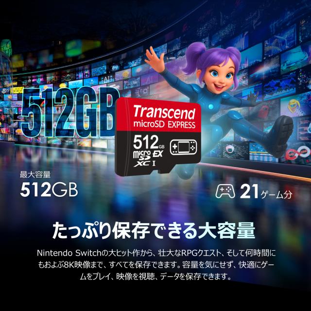 microSD Express 256GB Nintendo Switch2 動作確認済 最大転送速度900MB/s microSDカード microSDXC NVMe PCIe Gen3x1[TS256GUSD710S]_6