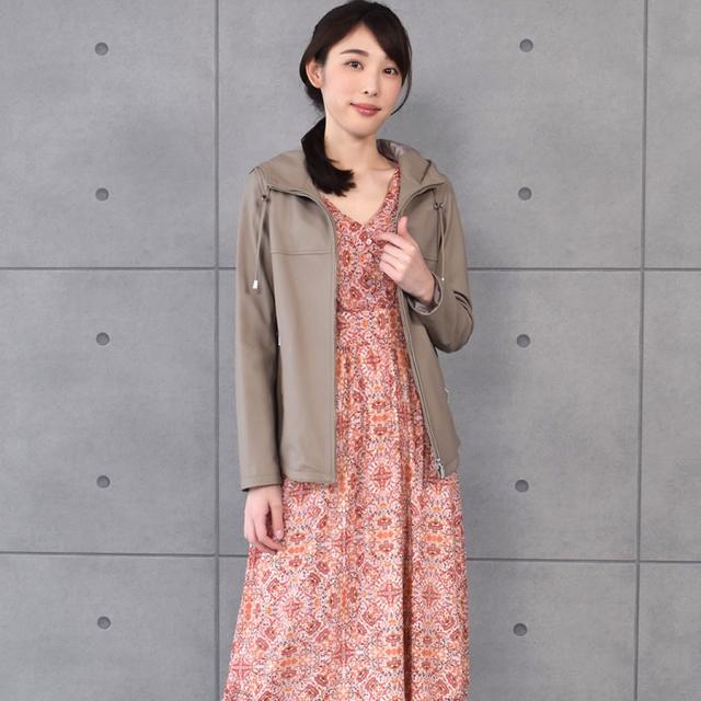 マウンテンパーカーフード付ジャケットレザージャケット本革ラムレザー