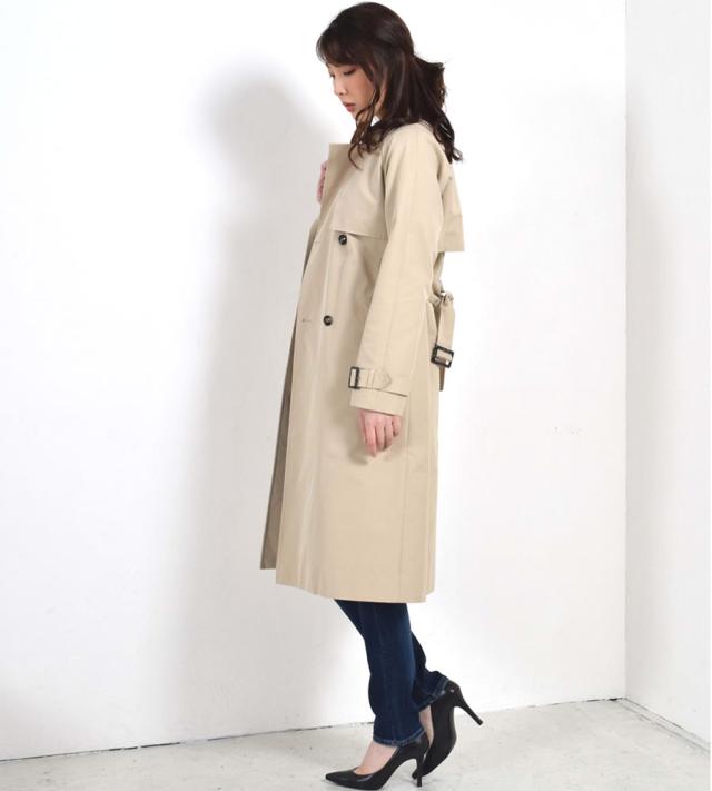 フィールドサーモ 中綿 ライナー 付き ロング トレンチ コート(LC3155