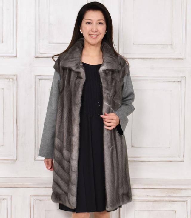 SAGA ミンク カシミヤ カシミア コート (MC2966)の通販はau PAY