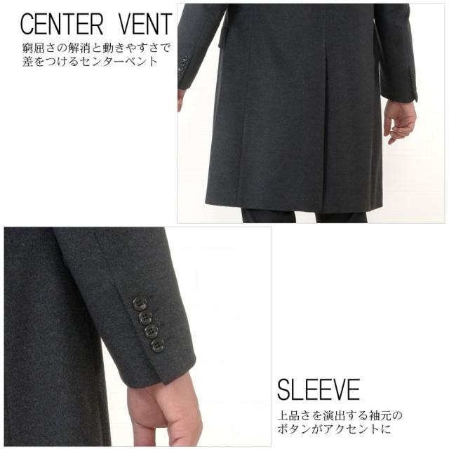 エルメネジルド・ゼニア メンズ　 カシミヤ カシミア 100% シングル テーラーコート イタリア素材  (MZE89500)_9