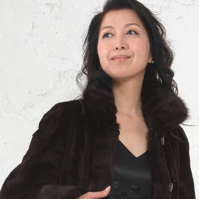 ✩徳子✩様ウィーゼルミンク＆レッキス✩リバーシブルファーコート ファーコート・リバーシブル シルク＆ウィーゼルミンクリバーシブル