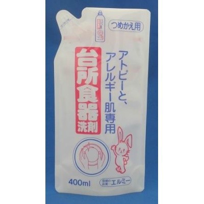 新作の予約販売も。 エルミーアトピー台所食器洗剤詰替用400ML 食器用