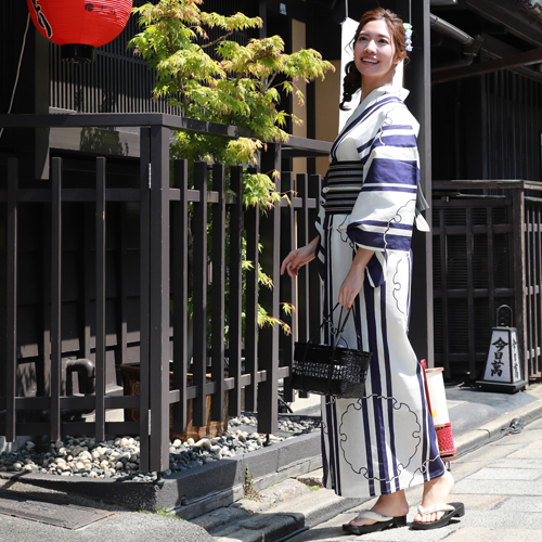 浴衣 セット レトロ 大人 レトロモダン レディース 高級変わり織り綿