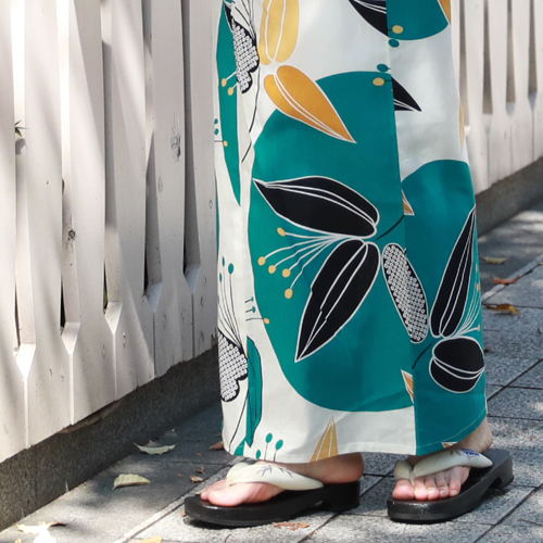 浴衣 セット レトロ 大人 レトロモダン 高級変わり織り綿浴衣3点セット