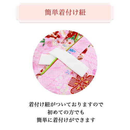 zu〕七五三 着物 3歳 正絹 選べる全8柄 高級正絹被布セット 〔送料無料
