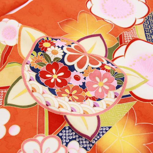 七五三 着物 7歳 レンタルフルセット 四つ身着物23点セットレンタル