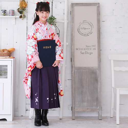 ジュニア用 袴セット 着物 袴色選択 144～150cm 新品 16021-03