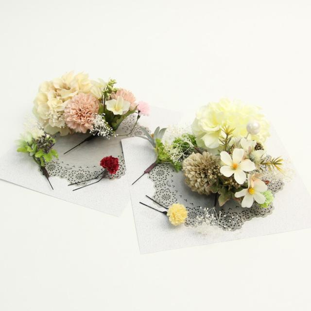 アートフラワー髪飾り3点セット 丸菊 卒業式 袴 成人式 結婚式 振袖 大人っぽい シンプル おしゃれ ヘアアクセサリー 花 和装 レトロ ブライダル 白 ピンク Uピン アートフラワー髪飾り3点セット 丸菊 卒業式 袴 成人式 結婚式 振袖