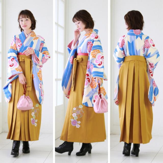 zu〕販売 卒業式 袴 4点セット 購入 女性 袴セット 2尺袖