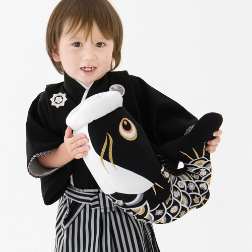 レンタル JAPAN STYLE 袴 1歳 男の子 紋付き着物 侍 衣装 赤ちゃん ベビー 一歳 着物 衣装 和服 初節句 端午の節句 こどもの日_4