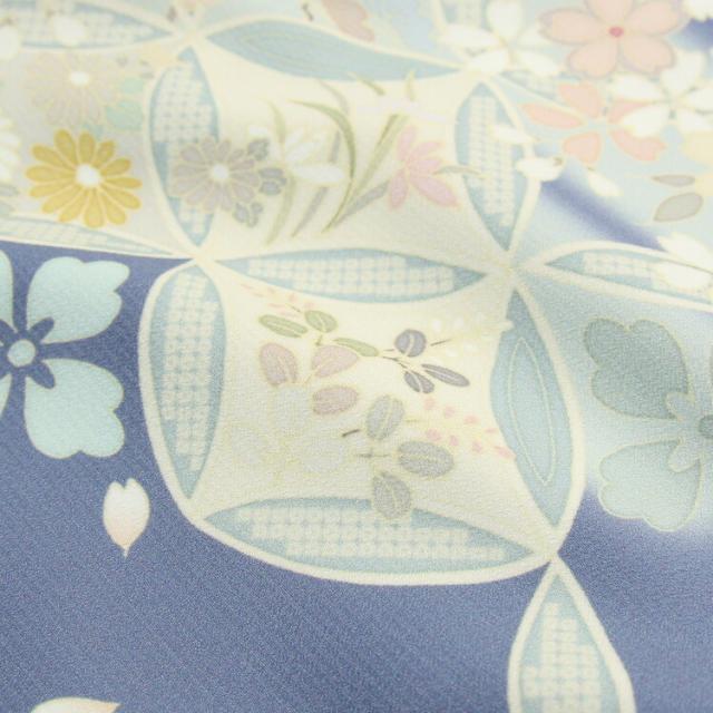 レンタル 訪問着 レンタル 19点フルコーディネートレンタルセット「青