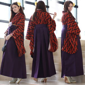 卒業式 袴セット レンタル 2尺袖着物＆袴 フルセットレンタル Mサイズ