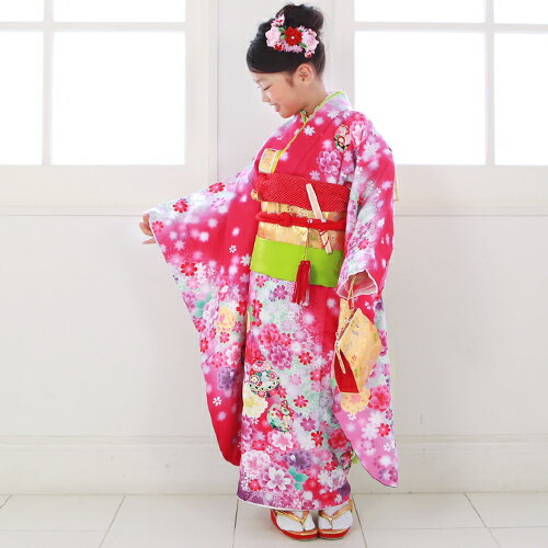 七五三 7歳 着物 23点セット レンタル 四つ身着物23点セットレンタル