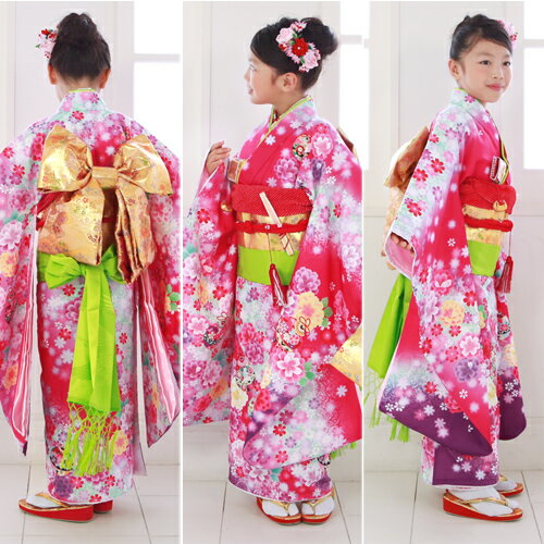 七五三 7歳 着物 23点セット レンタル 四つ身着物23点セットレンタル