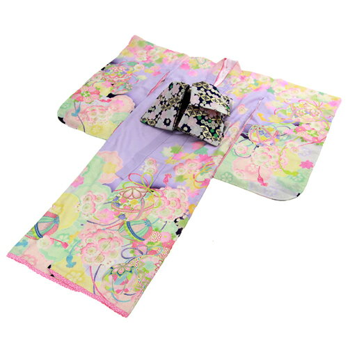 七五三 着物 7歳 レンタルフルセット 四つ身着物23点セットレンタル 乙葉