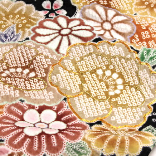 振袖 レンタル セット 20点フルセット 「白地に疋田柄と牡丹・桜・菊・藤」