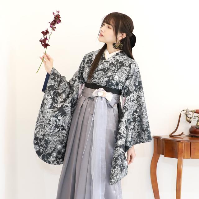 振袖フルセット 袴 卒業式 2024 New Look 【振袖×レザー袴】 Model / @yrc___22 Hair