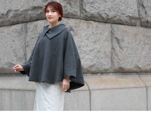 着物 コート 女 ロールカラー 着物コート ポンチョ ケープ 冬