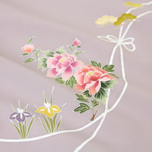 訪問着　フルセット　牡丹　オーロラ　Kimonossimo 着物　I4 訪問着 フルセット 牡丹 オーロラ Kimonossimo 着物 I4