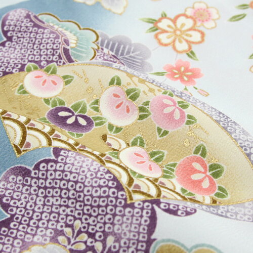 訪問着 レンタル 19点フルコーディネートレンタルセット「水色地に雲