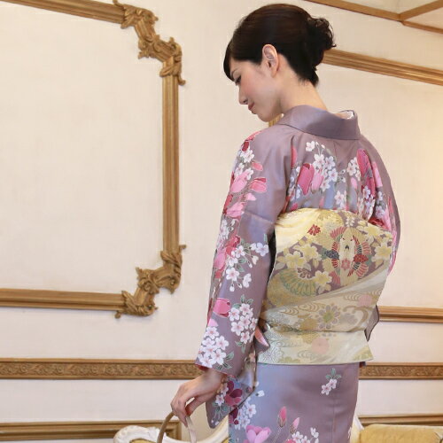 訪問着 レンタル 19点フルコーディネートレンタルセット「薄紫地に桜