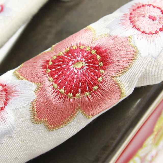 zu〕IKKO 振袖 草履 厚底 鞠と桜刺繍 厚底足型フィット草履 白鼻緒