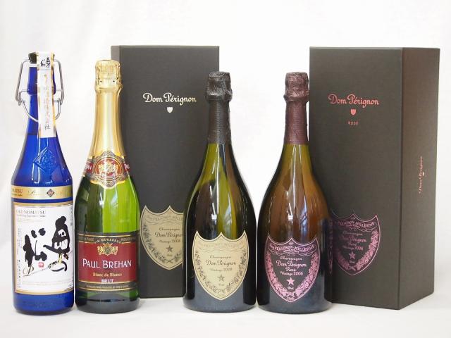 最高峰SAKE日仏4本セット(フランスドンペリニヨン白 ドンペリ二