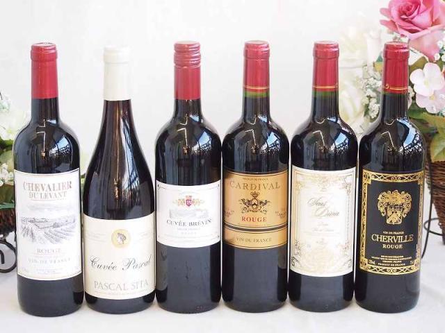 フランス赤ワイン6本セット シュヴァリエ・デュ・ルヴァン・サン ディヴァン ルージュ・シェルヴィーユ・パスカル・キュベェヴレヴァン 750ml×6本の通販は 5,980円