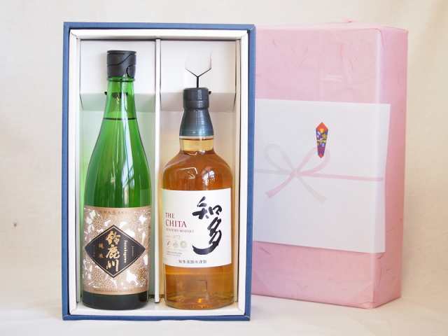 秋の贈り物 感謝贈り物ボックス 洋酒日本酒2本セット（ウイスキー知多700ml 純米酒鈴鹿川720ml）｜au PAY マーケット