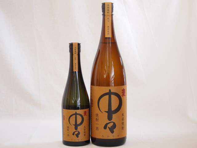 プレミアム麦焼酎中々ファミリー2本セット 中々25度 (宮崎県)720ml　1800mlの通販は