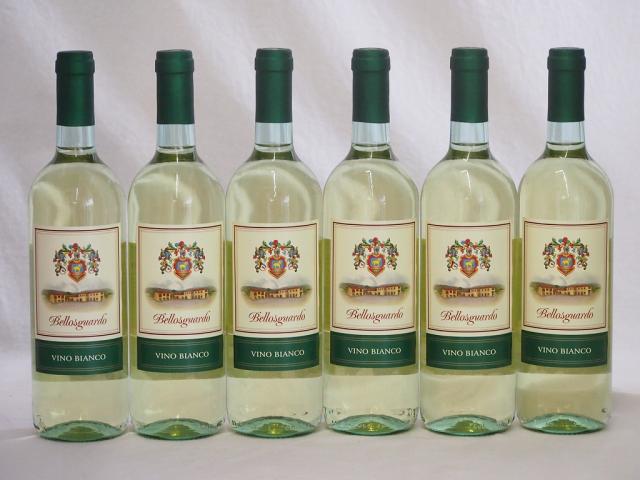 6本セット(イタリア白ワインbellosguardo VINO BLANCO) 750ml×6本