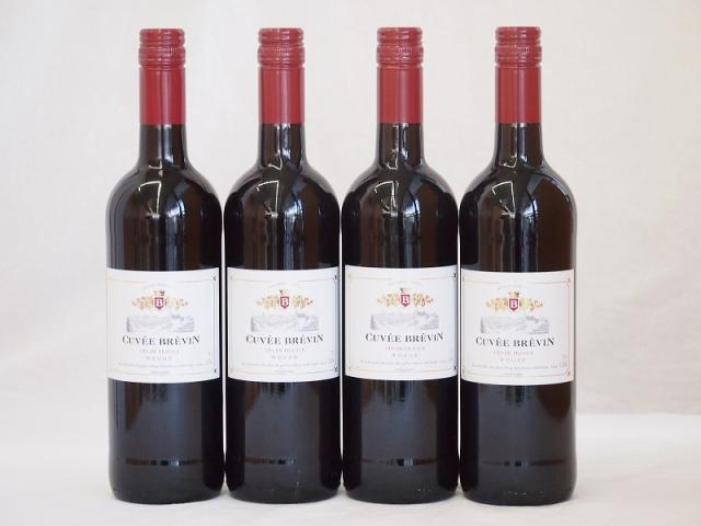フランス赤ワイン キュヴェ・ブレヴァン ・ルージュ 750ml×4