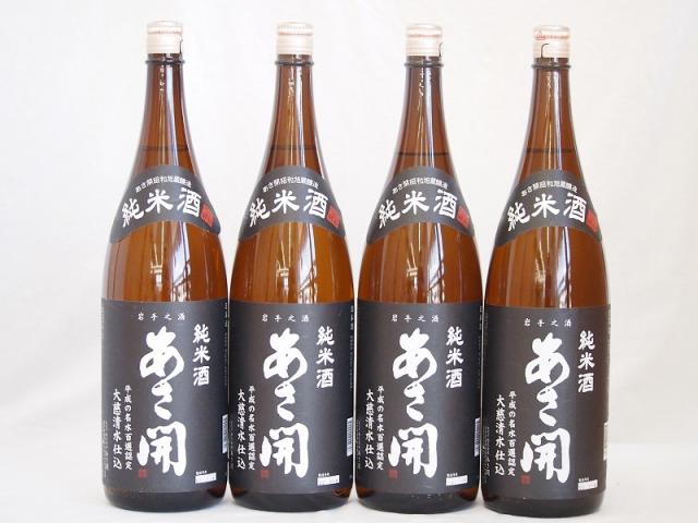 あさ開 昭和旭蔵醸造 純米酒(岩手県) 1800ml×4の通販は 8,410円