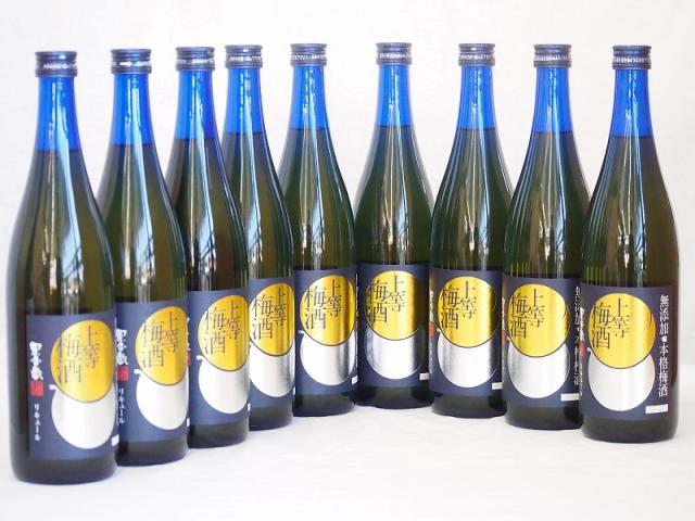 上等梅酒 星舎無添加 梅の香りにブランデーの華やかさが加え 本坊酒造(鹿児島県)720ml×9