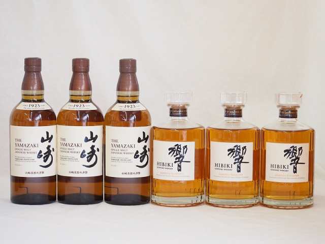 サントリーウイスキーセット(JAPANESE HARMONY 響3本 山崎シングルモルト3本)43度(ギフト対応可能)700ml×6本｜au PAY  マーケット