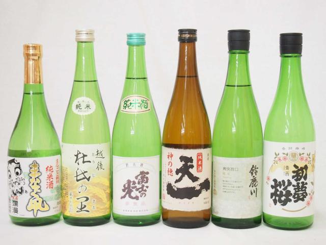 日本酒の純米酒決定版セット 720ml×6本 ギフト飲み比べ セット