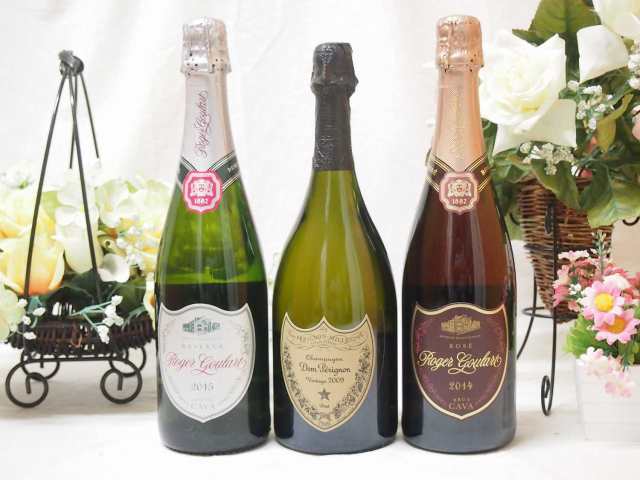 ドンペリ飲み比べ3本セット ドンペリニヨン白正規輸入 ロジャーロゼ ロジャードゥミ 750ml 3本 の通販はau Pay マーケット 贈り物本舗じざけや